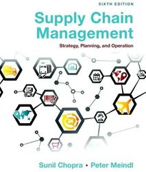 Supply Chain Management Strategy Planning and Operation 6th Edition Chopra Test Bank