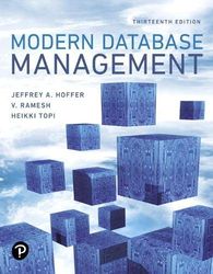 Modern Database Management 13th Edition Hoffer Test Bank