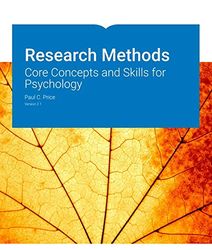 Research Methods 2 1 Core Concepts and Skills for Psychology 2nd Edition Price Test Bank