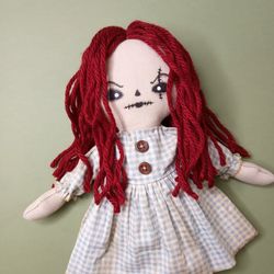 Scary Doll Handmade - Creepy Halloween Decoration