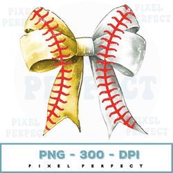 Distressed Split Bow Baseball/Softball Digital Design / PNG