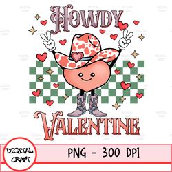 Howdy Valentine Png, Retro Valentine's Day Png, Trendy Valentine's Png, Western Valentine's Png, Trendy Western Png
