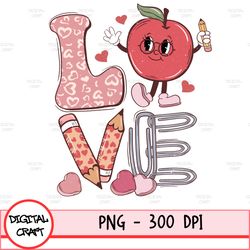 Valentine's Day Love Png Sublimation Design Download, Love Valentine Png, Valentine's Day Png, Western Love Png
