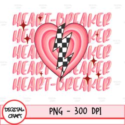 Heart Breaker Valentines Png,Happy Valentine Day PNG,Heart Breaker Valentine Png, Retro Valentines Png, Digital Download