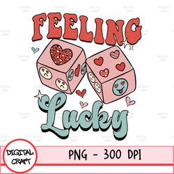 Feeling Lucky Png, Valentine Pocket Png, Valentine Png Bundle, Valentine's Day Png, Trendy Valentine's Day Png, Digital