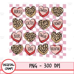 Valentines Png, Candy Hearts Png, Western Valentines, Country Music Png, Western Png, Country Sublimations, Cowgirl Png