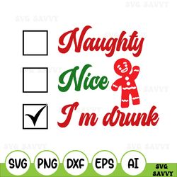 Naughty Nice I Tried Svg, Christmas Svg, Funny Christmas Shirt Svg, Sarcastic Svg, Png, Svg Files For Cricut
