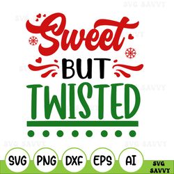 Sweet But Twisted Svg, Candy Cane Svg, Funny Christmas Svg, Christmas, Cricut, Silhouette