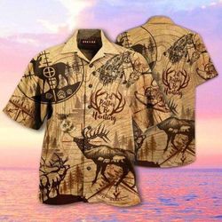 Hawaiian Aloha Shirts I&8217d Rather Be Hunting