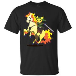 Pika Hero On Fire Horse Pokemon Shirt