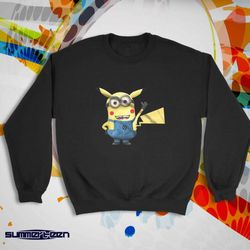 pikachu pokemon minion despicable me women&8217s sweatshirt