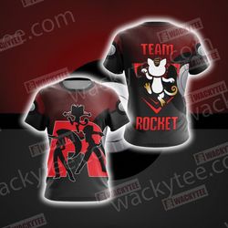 Pokemon &8211 Team Rocket Unisex 3D T-shirt