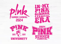 P!nk Summer Carnival 2024 SVG PNG I Pink Singer 2024 World Tour SVG I Surprise Pink Tour I P!Ink for cricut , P!nk png