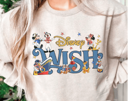 Personalized Mickey and Friends Disney Cruise Line 2024 png, Disney Wish Dream Fantasy Magic Wonder png ,Family Cruise G