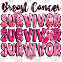 Breast Cancer survivor png sublimation design download, Breast Cancer ribbon png, Cancer Awareness png, sublimate design