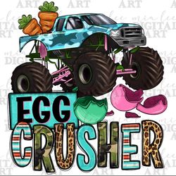 Monster truck Easter egg crusher png sublimation design download, Happy Easter Day png, Easter egg png, sublimate design