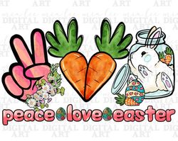Peace love Easter png sublimation design download, Happy Easter Day png, Easter bunny png, Easter vibes png, sublimate d