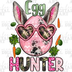 Easter egg hunter png sublimation design download, Happy Easter Day png, Easter bunny png, cute bunny png, sublimate des