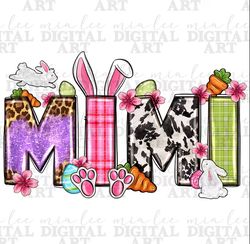 Easter mimi png sublimation design download, Happy Easter Day png, Easter Day png, western mimi png, sublimate designs d
