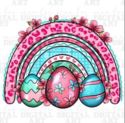 Easter eggs rainbow png sublimation design download, Happy Easter Day png, Easter Day png, sublimate designs download