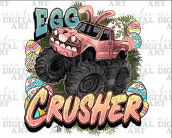 Egg crusher Easter truck png sublimation design download, Happy Easter Day png, monster truck png, sublimate designs dow