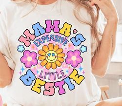 Mama's Expensive little bestie Png,retro mama's bestie png,Retro For Little Girl,Kids Sublimation,Girl Shirt,mom and dau