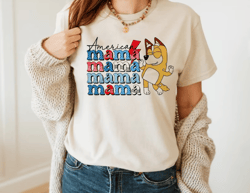 American Mama Bluey Cute Happy Mothers Day Unisex Classic , Bluey Mom png, Best Mom Ever Tee, Gift For Her, Mothers day
