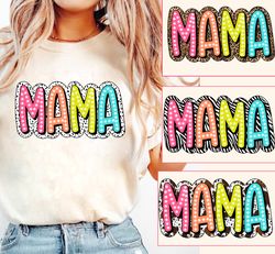 Mama Dalmantian Bundle PNG, Mama Doodle Png, Dalmatian Dots, Sublimation Download, Mama Leopard, Cowhide print Mother's