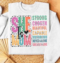 She is Mom PNG, Retro Mother PNG, Blessed Mom Png, Mom , Mom Life Png, Mother's Day Png, Mom Png, Gift for Mom, Retro Ma