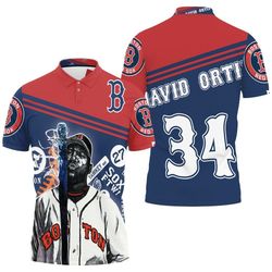 34 David Ortiz Boston Red Sox Polo Shirt