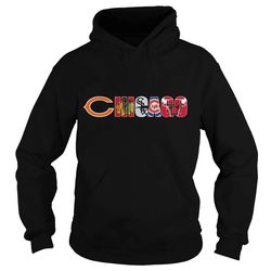 All five Chicago sports team logo Hoodie