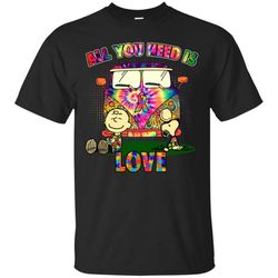 All You Need Is Love &8211 Snoopy Autism T-Shirt HT01