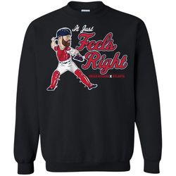 Atlanta Braves Brian Mccann It Just Feels Right Sweatshirt &8211 Moano Store