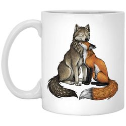 Wolf amp Fox Classic White Mug