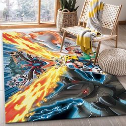 Pokemon Family Anime Movies Area Rug Living Room And Bed Room Rug Gift Us Decor Vh3