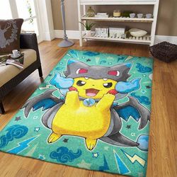 Pokemon Anime Movies Area Rugs Living Room Carpet Christmas Gift Floor Decor Rcdd81F33162