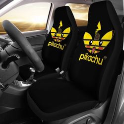 Pikachu Pokemon Logo Car Seat Covers