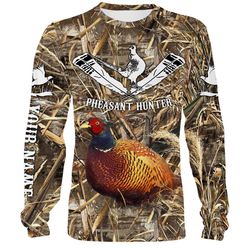 Pheasant hunting custom Name 3D All over print Sweatshirt, Hoodie, zip up hoodie, Long sleeves, T-shirt &8211 Hunting gi