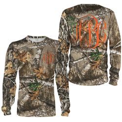 Personalized monogrammed tree camo All over print Shirts, Custom initial hunting, fishing gift ideas &8211 Chipteeamz IP