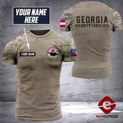 Personalized Georgia security force 3  3d printed TShirt DZZ