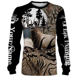 Personalized Elk Hunting full printing shirt, all over print long sleeves, hoodie, zip up hoodie &8211 FSD31