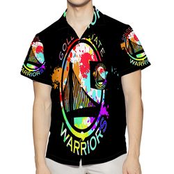 Golden State Warriors Water Color 3D All Over Print Summer Beach Hawaiian Shirt With Pocket