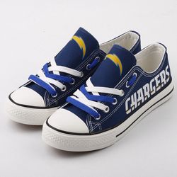 los angeles chargers limited print  football fans low top canvas shoes sport sneakers t-dj108l