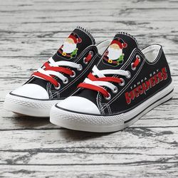 christmas design tampa bay buccaneers limited print  football fans low top canvas shoes sport sneakers t-dwas035h