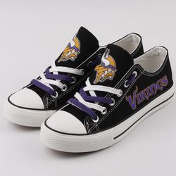 minnesota vikings limited print  football fans low top canvas shoes sport sneakers t-dg34h