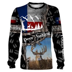 Texas Deer hunting TX flag Deer tracks 3D All over printed Shirts, hoodie, zip up hoodie &8211 Personalized hunting gift
