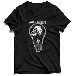 Stone Sour Lightbulb Alternative Metal Corey Taylor Slipknot Women&8217s V-Neck Tee T-Shirt