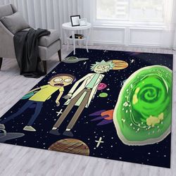 Rick And Morty 100 Area Rug Living Room And Bed Room Rug Gift Us Decor Vh3