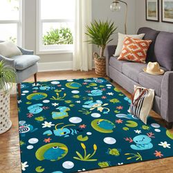 Pokemon Water Carpet rug floor area rug &8211 home decor &8211 Bedroom Living Room decor