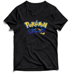 Pokemon Sleep Men&8217s V-Neck Tee T-Shirt